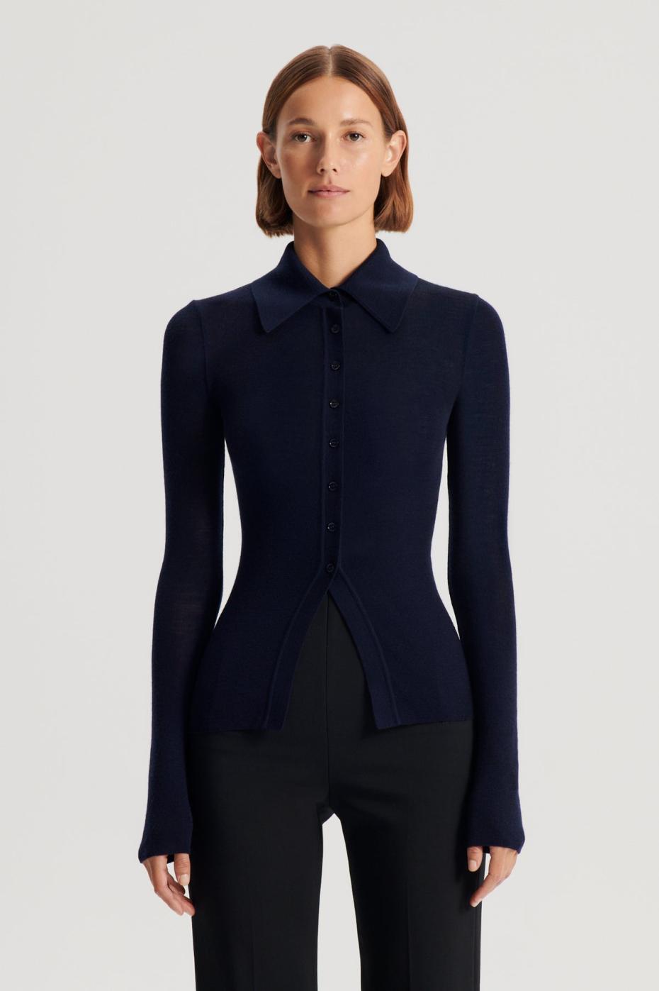 Babywool | Women Scanlan Theodore BABYWOOL CARDIGAN Navy All