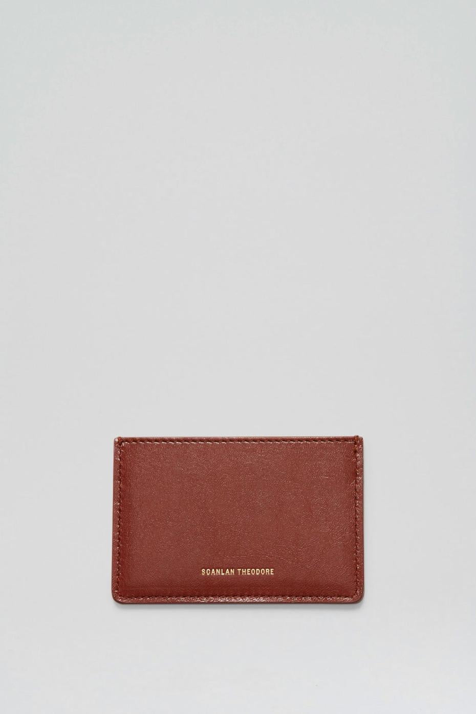 Bags | Women Scanlan Theodore FLAT CARD HOLDER Cognac