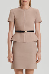 Belts | Women Scanlan Theodore EMBOSSED TRIANGLE TRIM BELT 2 Black