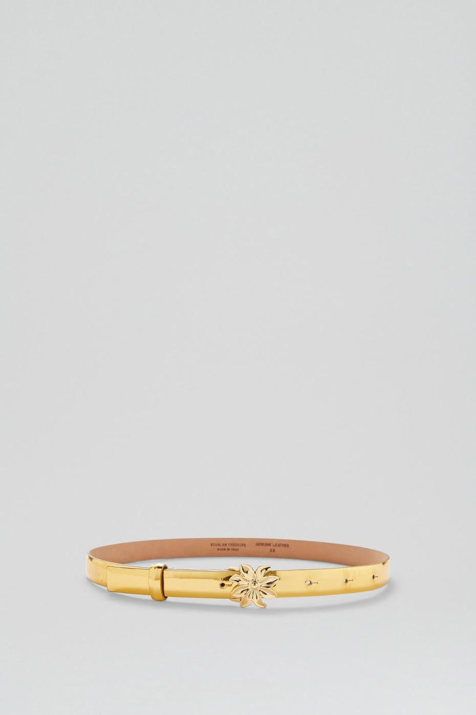Belts | Women Scanlan Theodore FLOWER BUCKLE BELT 2 Gold