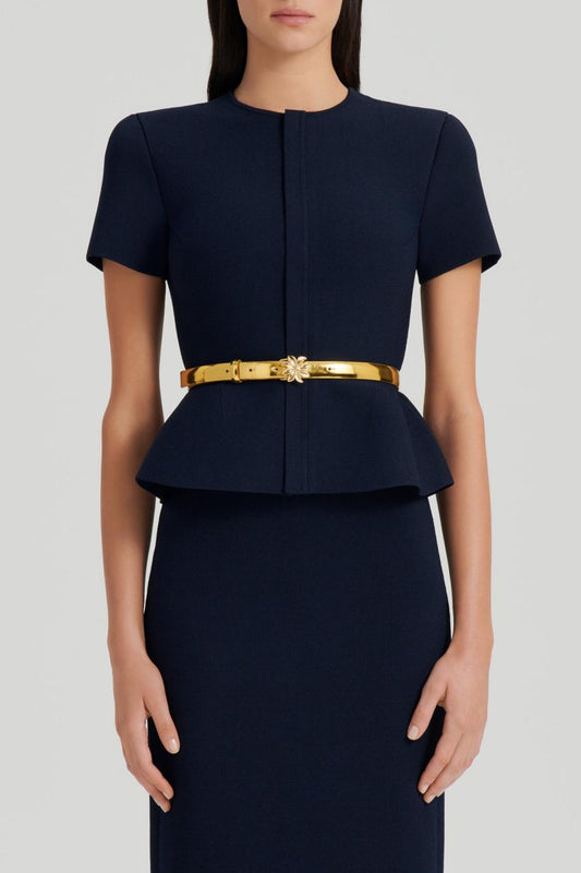 Belts | Women Scanlan Theodore FLOWER BUCKLE BELT 2 Gold