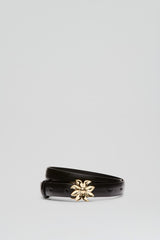 Belts | Women Scanlan Theodore FLOWER BUCKLE BELT 2 Nero