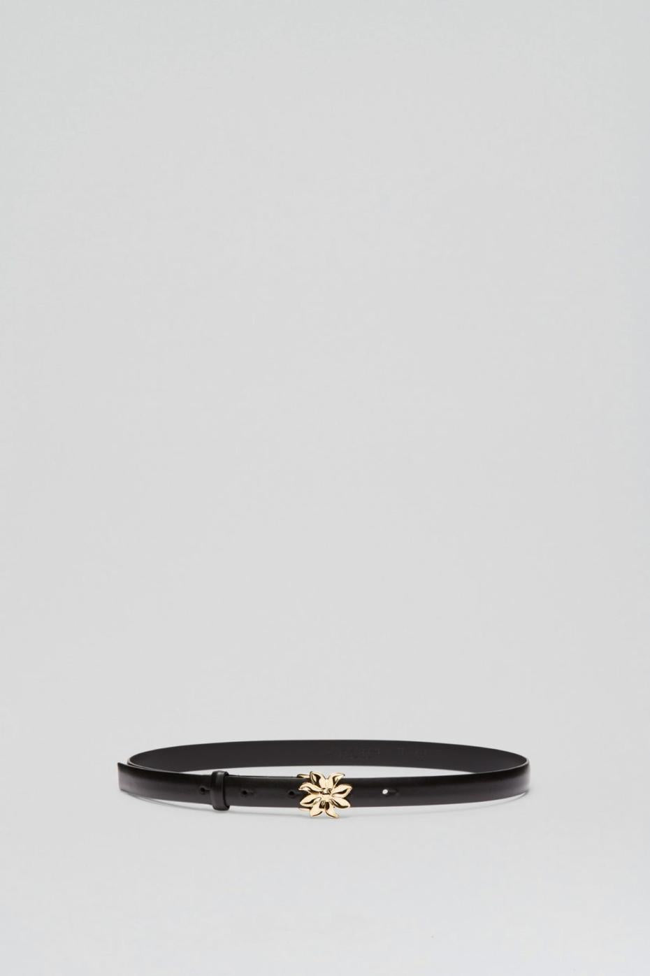 Belts | Women Scanlan Theodore FLOWER BUCKLE BELT 2 Nero