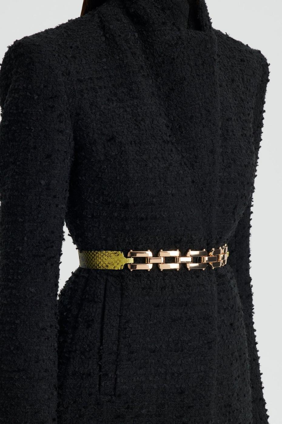 Belts | Women Scanlan Theodore GOLD TRIM BELT 2.5 Vert