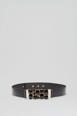 Belts | Women Scanlan Theodore ITALIAN JEWELLED BELT 3.5 Black