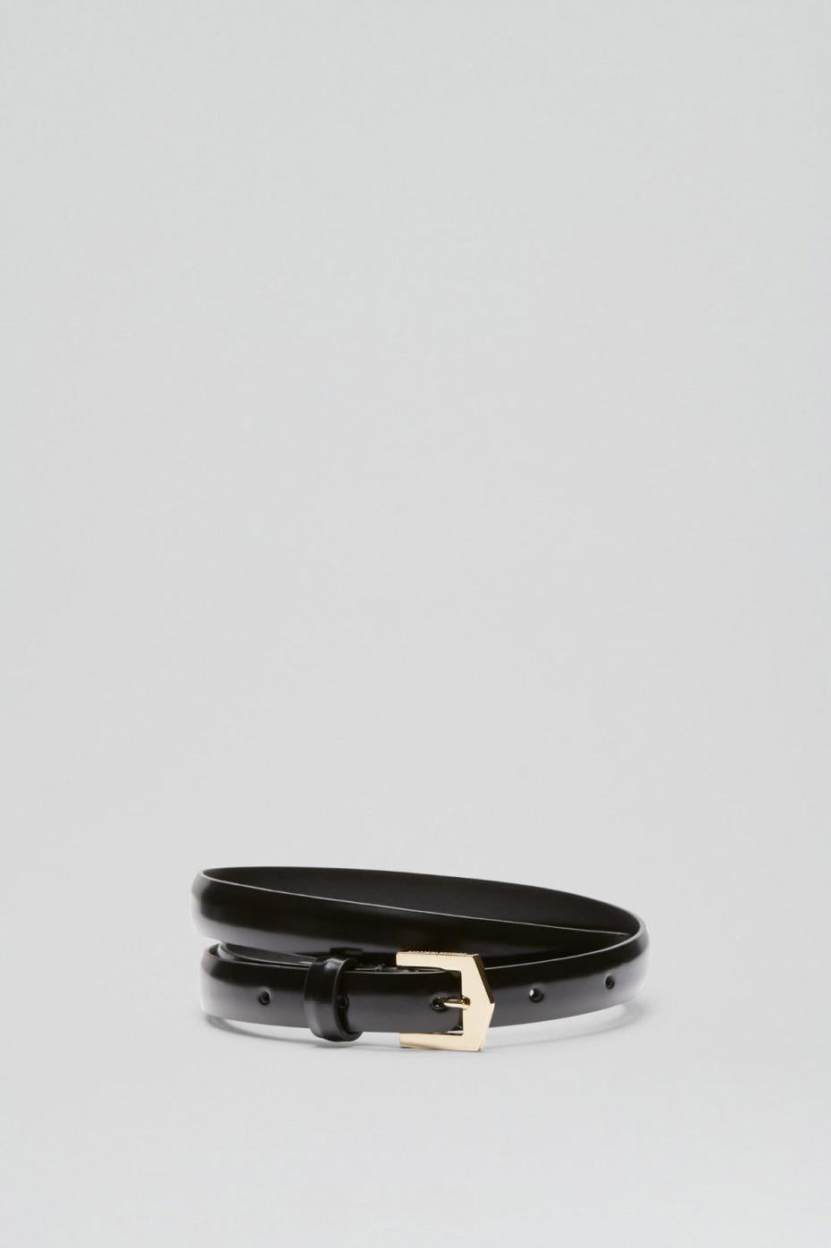Belts | Women Scanlan Theodore POINTED BUCKLE BELT 1.5 Black