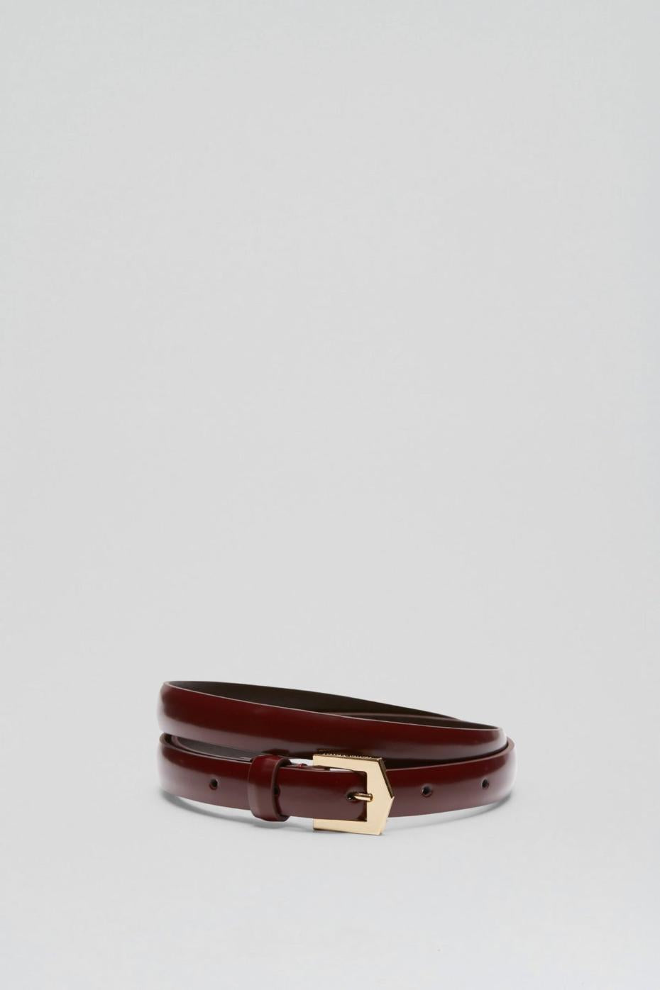 Belts | Women Scanlan Theodore POINTED BUCKLE BELT 1.5 Bordo