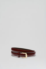 Belts | Women Scanlan Theodore POINTED BUCKLE BELT 1.5 Bordo