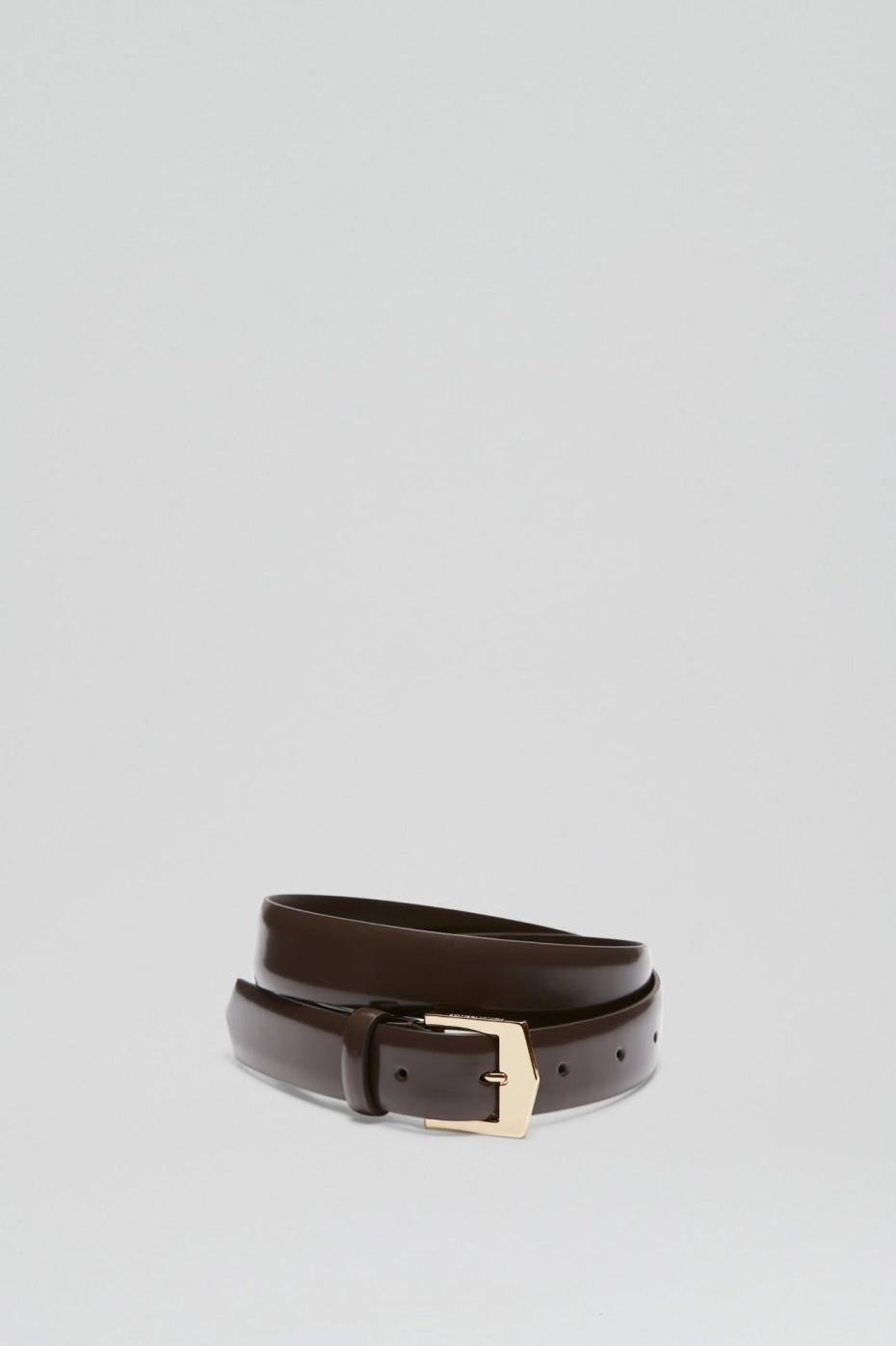 Belts | Women Scanlan Theodore POINTED BUCKLE BELT 2.5 Dark.chocolate