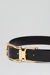 Belts | Women Scanlan Theodore SADDLE BUCKLE BELT 3.5 Black