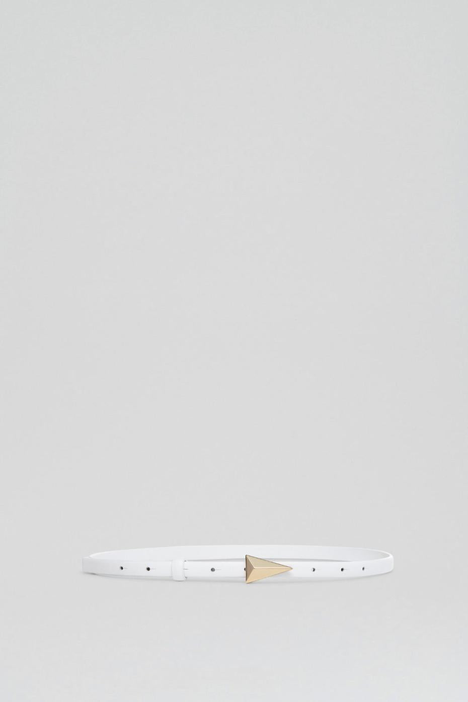 Belts | Women Scanlan Theodore TRIANGLE TRIM BELT 1.2 Bianco