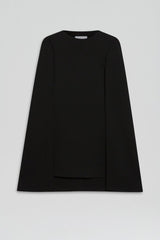 Capes | Women Scanlan Theodore CREPE KNIT CAPE DRESS Black