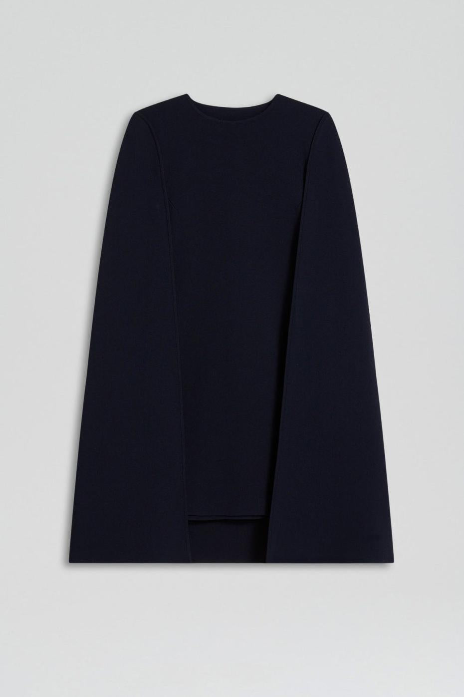 Capes | Women Scanlan Theodore CREPE KNIT CAPE DRESS Navy
