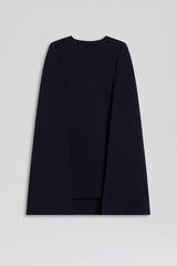 Capes | Women Scanlan Theodore CREPE KNIT CAPE DRESS Navy