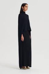 Capes | Women Scanlan Theodore CREPE KNIT SOFT CAPE Black
