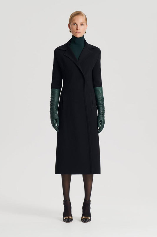 Coats | Women Scanlan Theodore CREPE KNIT COAT Black