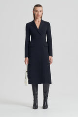 Coats | Women Scanlan Theodore CREPE KNIT TAILORED COAT Black