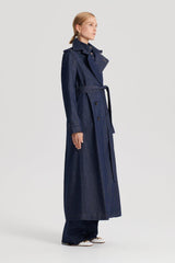 Coats | Women Scanlan Theodore DENIM TRENCH Indigo.s