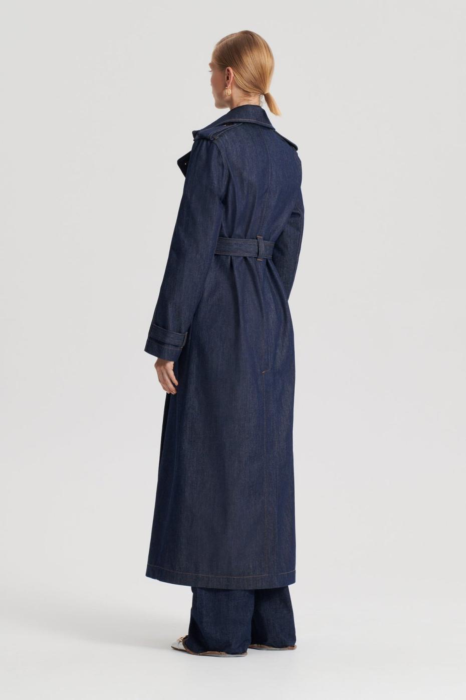 Coats | Women Scanlan Theodore DENIM TRENCH Indigo.s