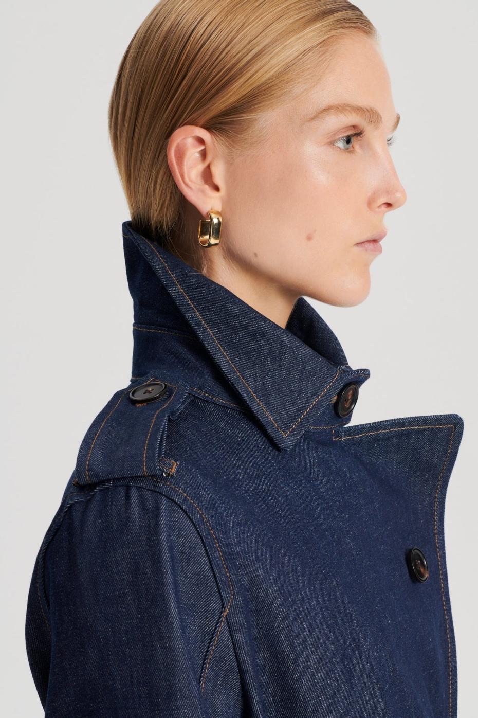 Coats | Women Scanlan Theodore DENIM TRENCH Indigo.s