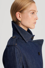 Coats | Women Scanlan Theodore DENIM TRENCH Indigo.s
