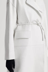 Coats | Women Scanlan Theodore LEATHER BONDED TRENCH White