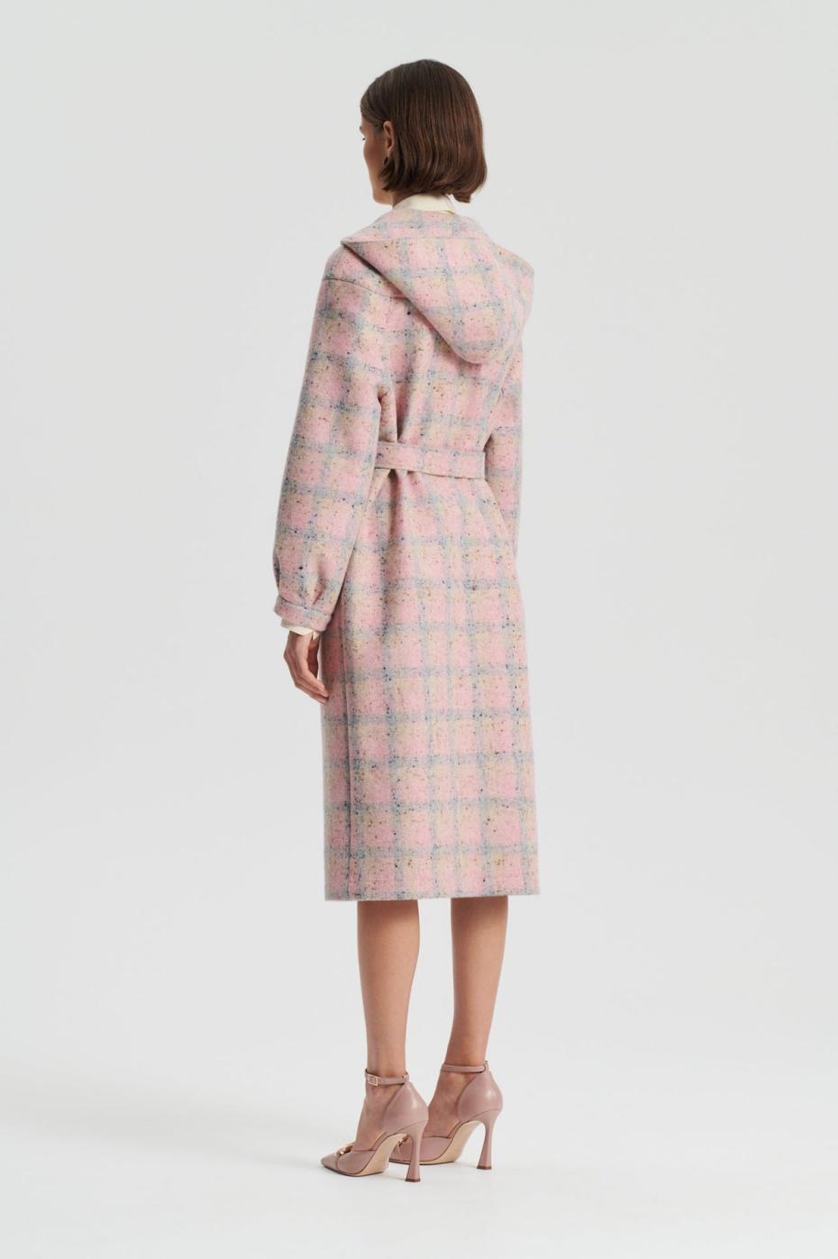 Coats | Women Scanlan Theodore PLAID HOODED DUFFLE Rosa