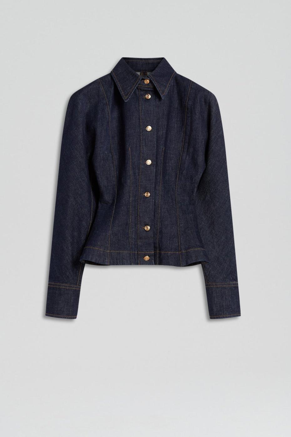 Denim | Women Scanlan Theodore DENIM COCOON SLEEVE JACKET Indigo
