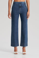 Denim | Women Scanlan Theodore DENIM CROPPED JEAN Washed.indigo