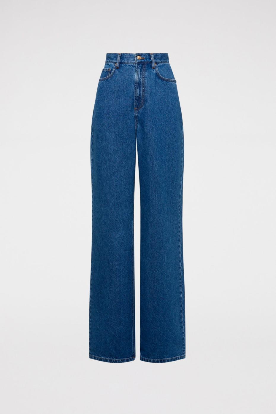 Denim | Women Scanlan Theodore DENIM DRAPE LEG JEAN Blue.11.75