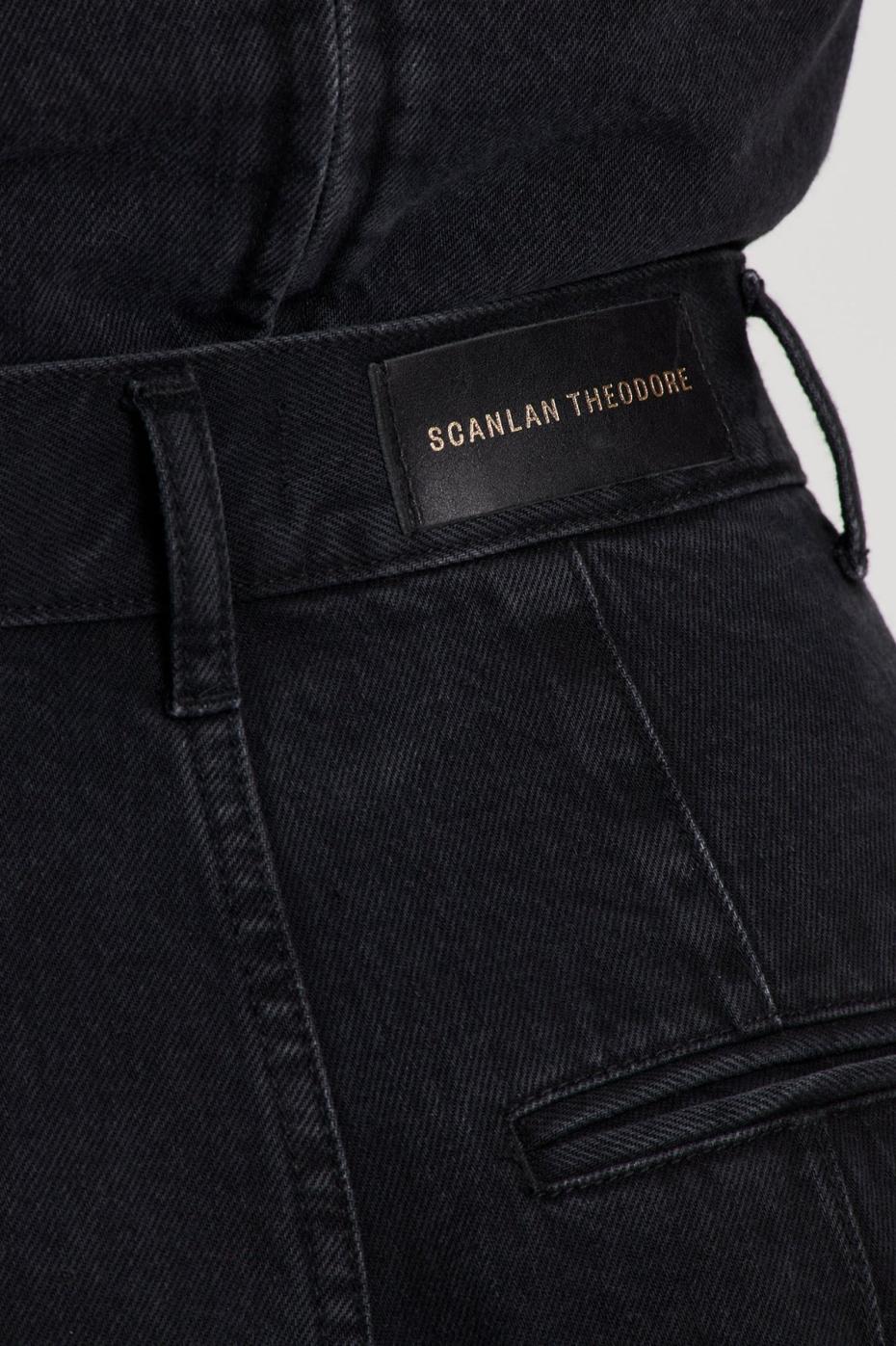 Denim | Women Scanlan Theodore DENIM DRAPE LEG JEAN Washed.black.g