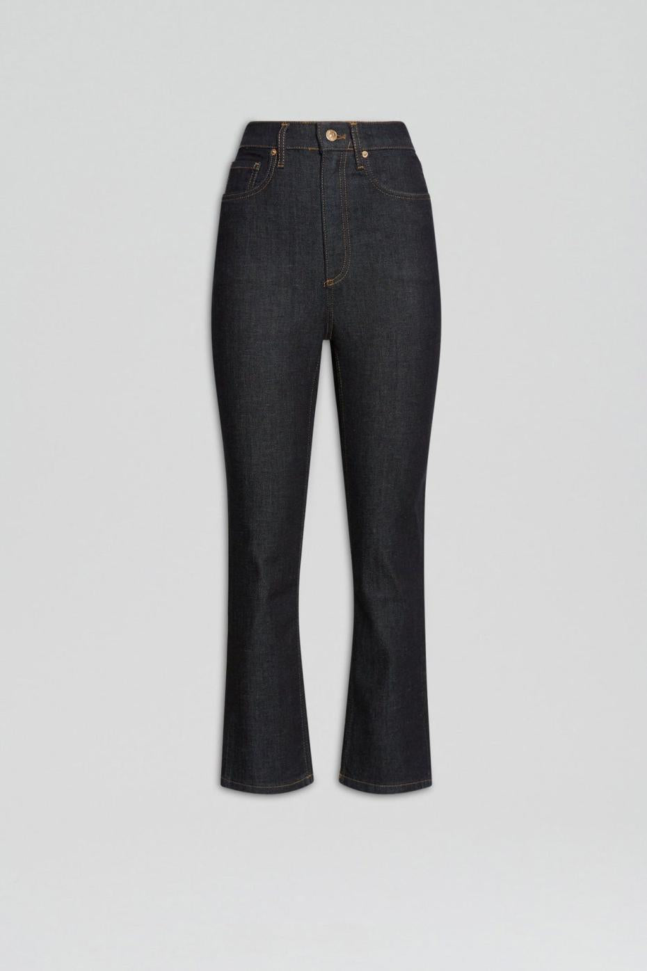 Denim | Women Scanlan Theodore HIGH RISE STRAIGHT CROP JEAN Indigo12.75