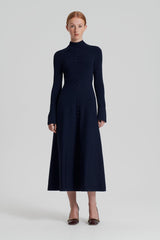 Dresses | Women Scanlan Theodore CREPE KNIT BUTTON POLO DRESS Navy