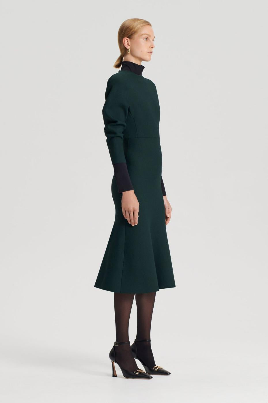 Dresses | Women Scanlan Theodore CREPE KNIT COCOON DRESS Dark.green