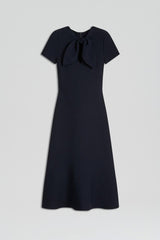 Dresses | Women Scanlan Theodore CREPE KNIT CRAVAT DRESS Navy