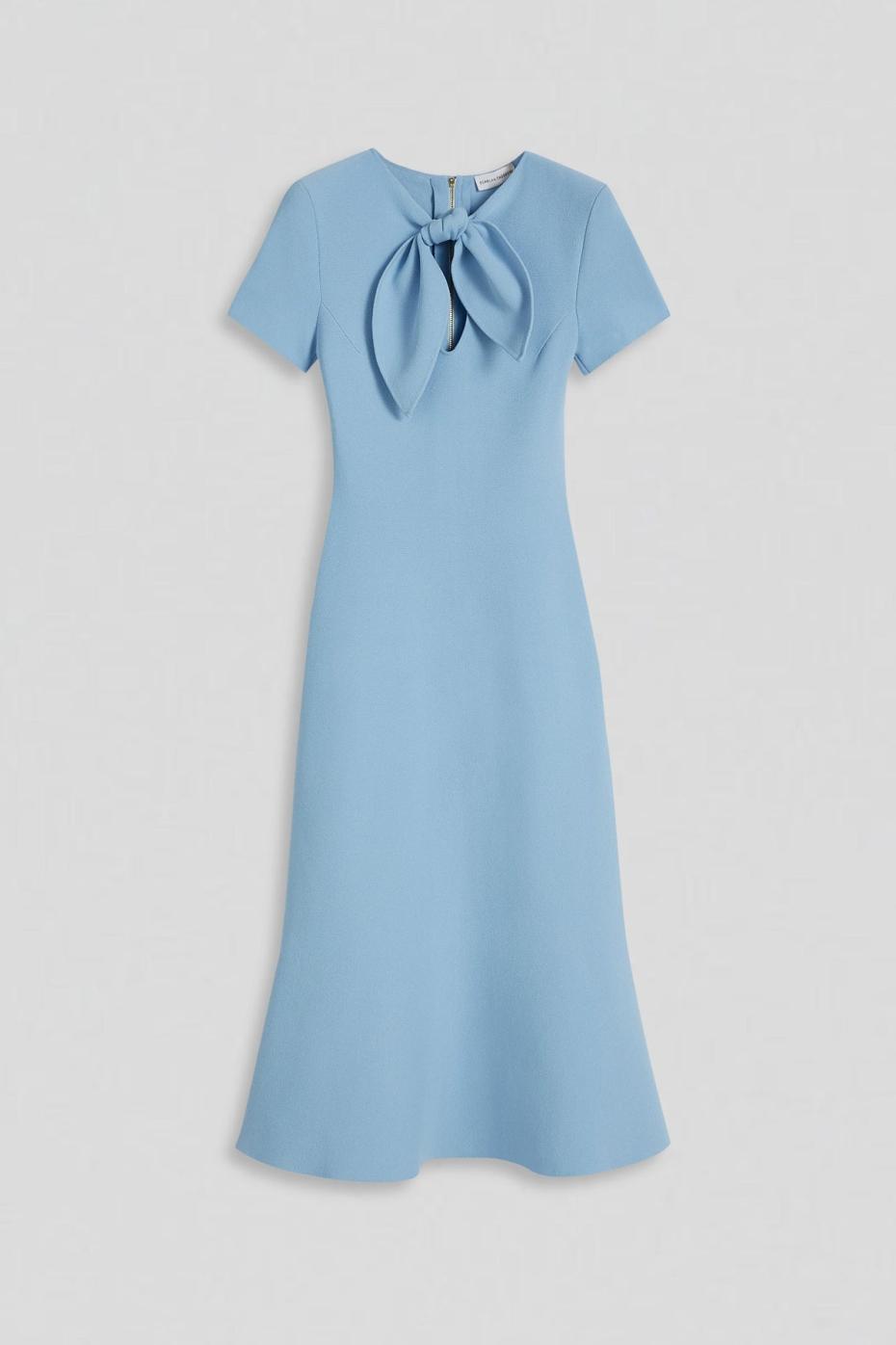 Dresses | Women Scanlan Theodore CREPE KNIT CRAVAT DRESS Riviera
