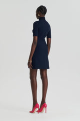 Dresses | Women Scanlan Theodore CREPE KNIT DAISY MINI DRESS Navy