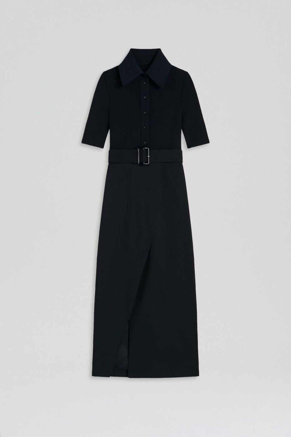 Dresses | Women Scanlan Theodore CREPE KNIT PENCIL COTTON DRESS Navy