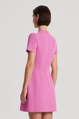 Dresses | Women Scanlan Theodore CREPE KNIT PEPLUM DRESS Peony