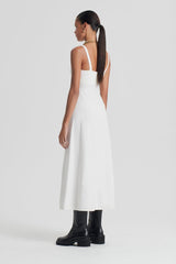 Dresses | Women Scanlan Theodore CREPE KNIT SQUARE NECK DRESS Cream