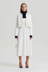 Dresses | Women Scanlan Theodore CREPE KNIT SQUARE NECK DRESS Cream