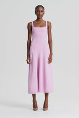 Dresses | Women Scanlan Theodore CREPE KNIT SQUARE NECK DRESS Mauve