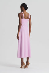 Dresses | Women Scanlan Theodore CREPE KNIT SQUARE NECK DRESS Mauve