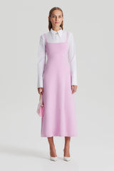 Dresses | Women Scanlan Theodore CREPE KNIT SQUARE NECK DRESS Mauve