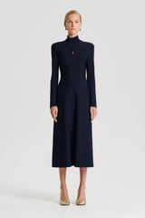 Dresses | Women Scanlan Theodore CREPE KNIT TURBAN TWIST DRESS Navy