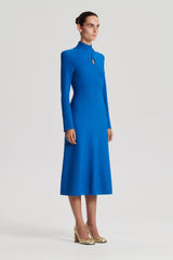Dresses | Women Scanlan Theodore CREPE KNIT TURBAN TWIST DRESS Prussian.blue