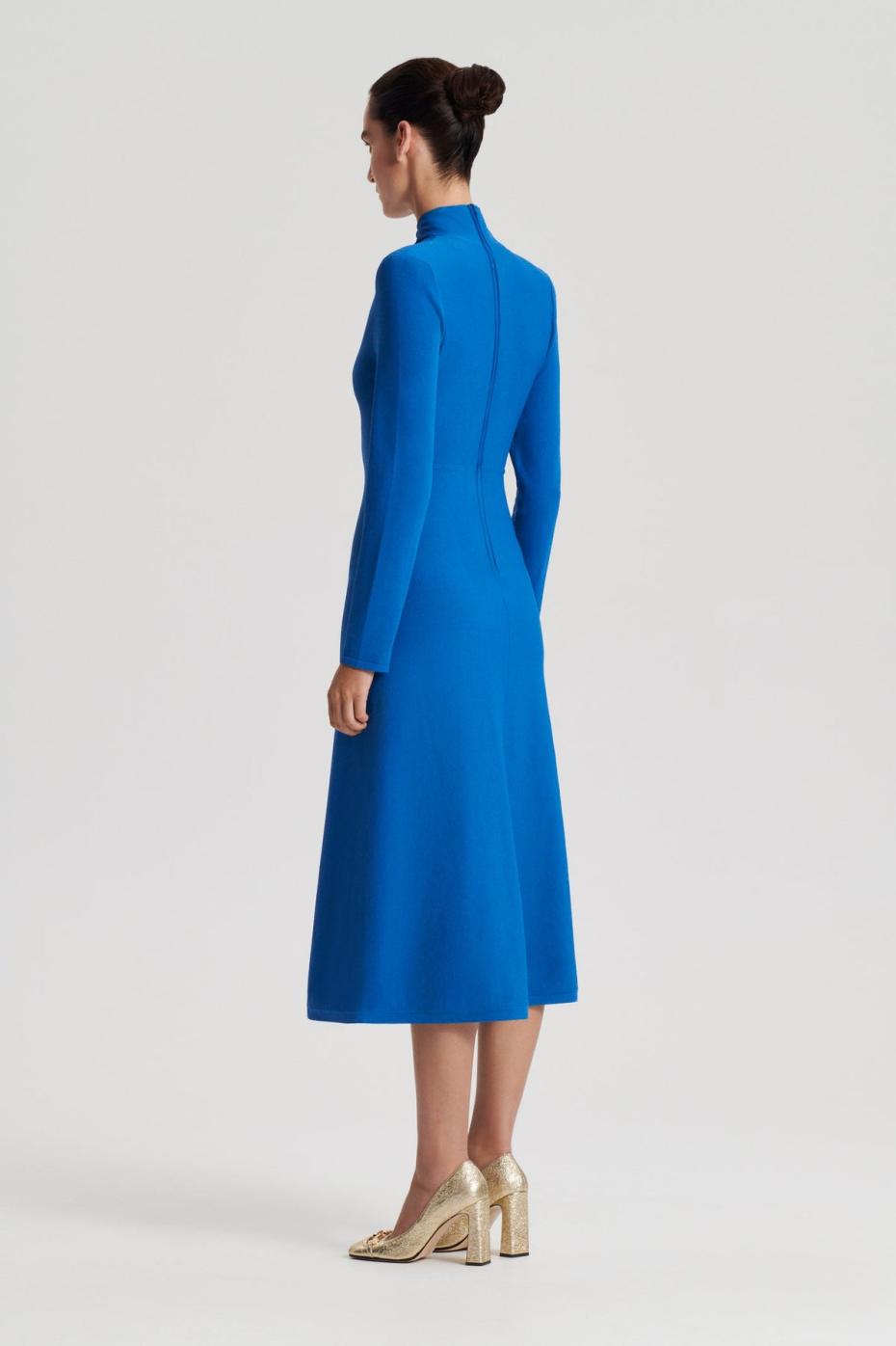 Dresses | Women Scanlan Theodore CREPE KNIT TURBAN TWIST DRESS Prussian.blue