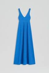 Dresses | Women Scanlan Theodore CREPE KNIT V NECK DRESS Prussian.blue