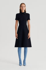 Dresses | Women Scanlan Theodore CREPE KNIT ZIP DRESS Black