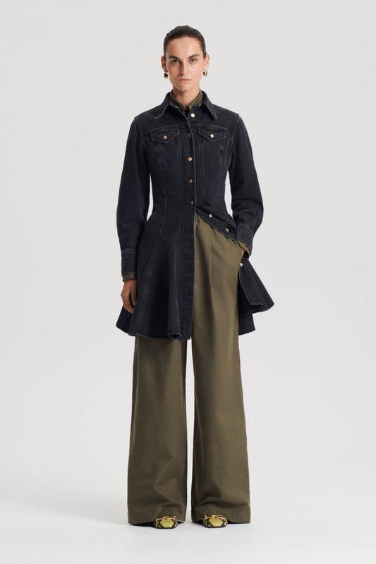 Dresses | Women Scanlan Theodore DENIM MINI DRESS Washed Black G